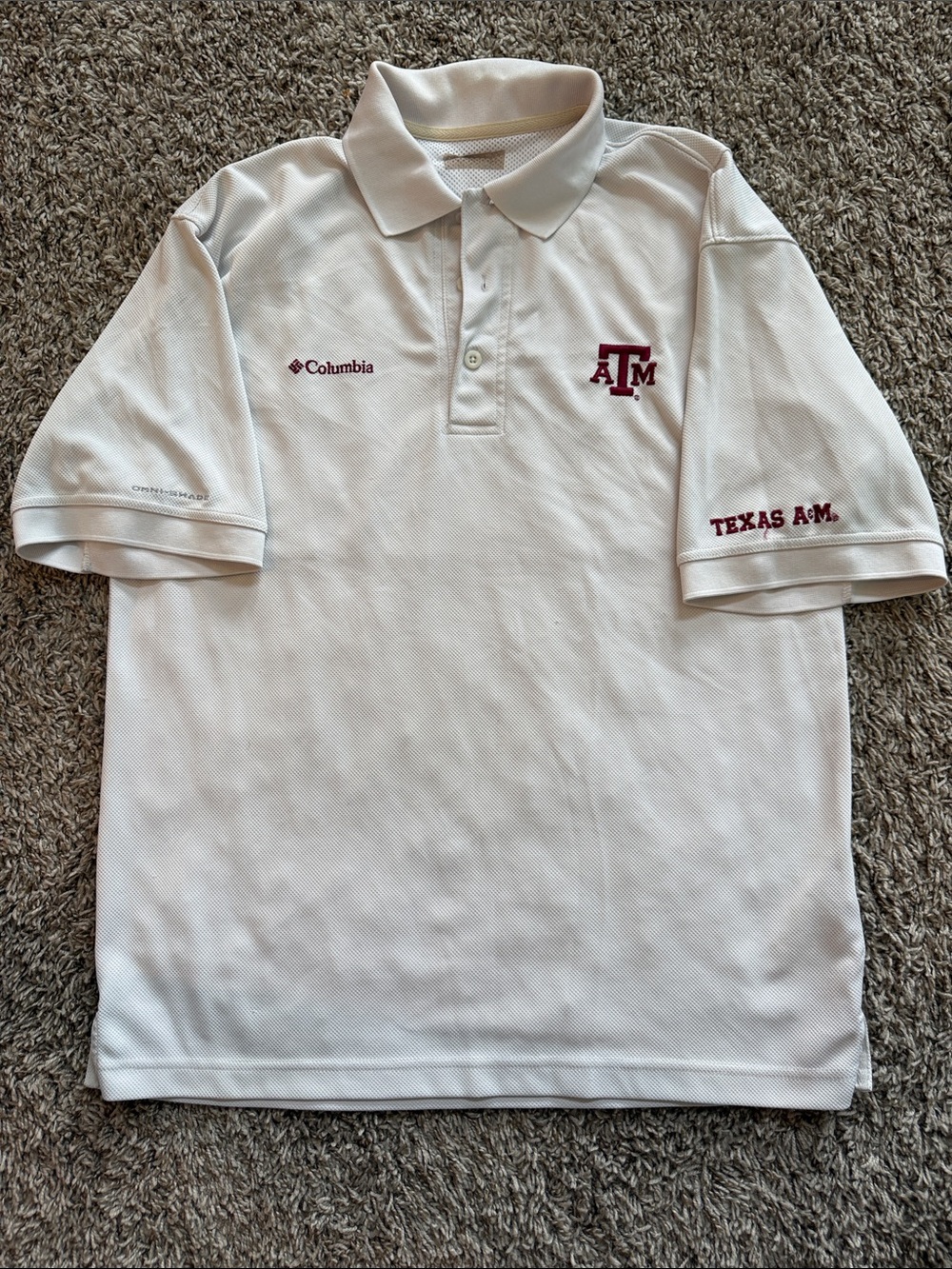 Columbia PFG Texas A&M performance polo